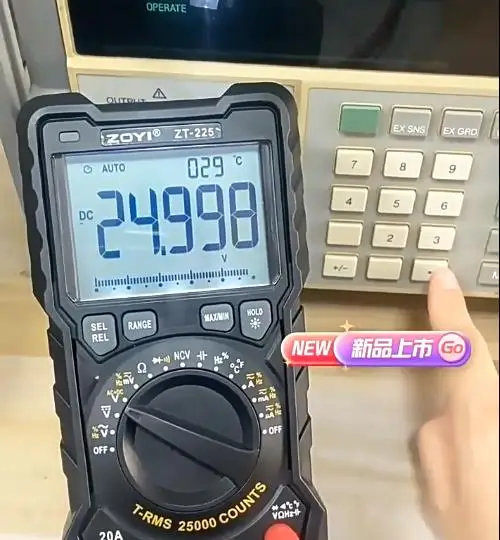 ZOYI ZT-225 Digital Multimeter, Tester for AC DC Voltage, Resistance, Capacitance, Frequency, Temp, Diode & Duty Cycle