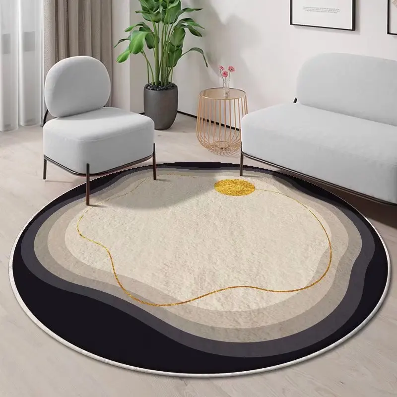 

Imitation Cashmere Carpet Round Modern Simple Living Room Household Commercial Integration Easy To Clean Carpet