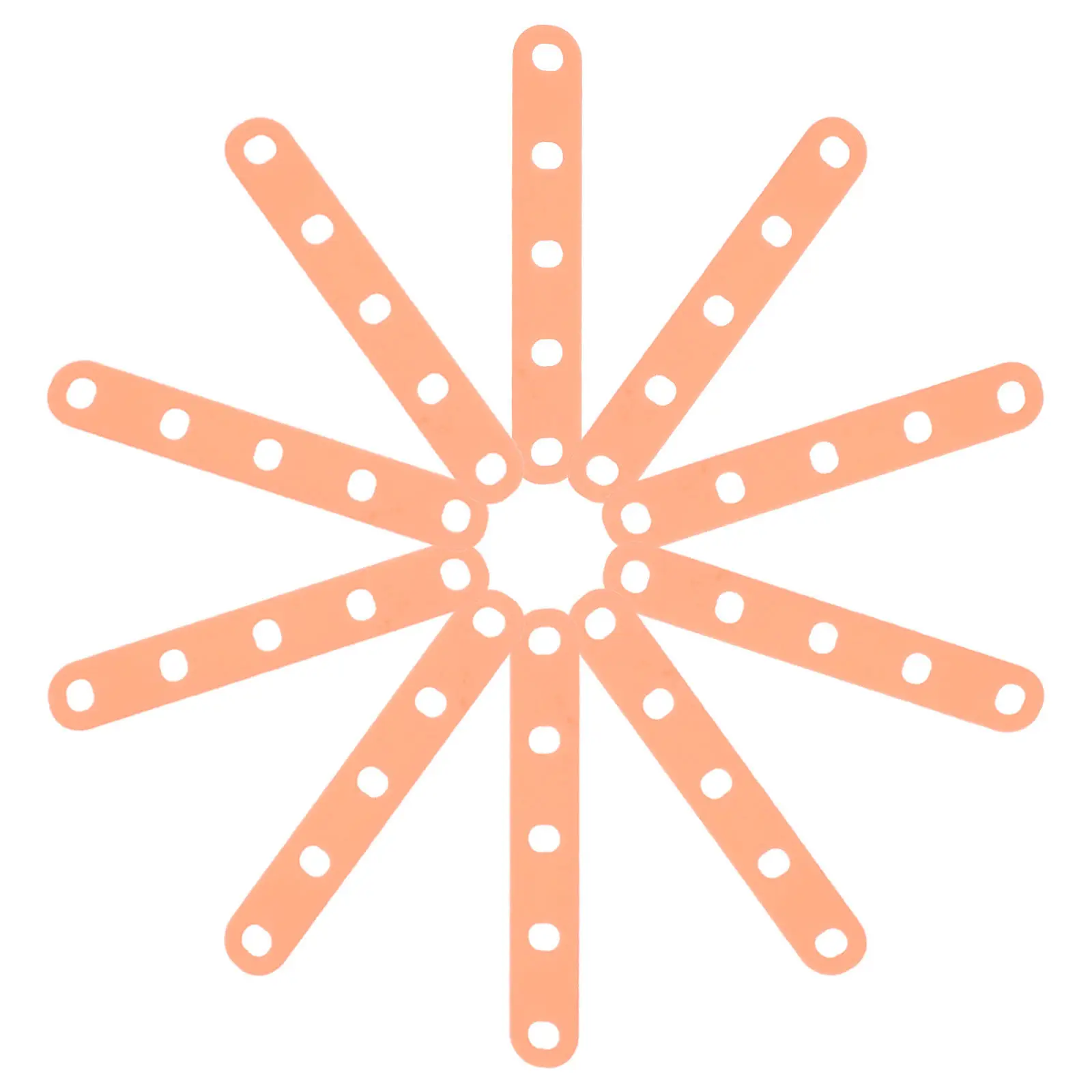 40Pcs Orange Elastic Silicone Perm Rod Bands Heat Resistant Hair Roller Straps Salon Curling Accessories Curl Band