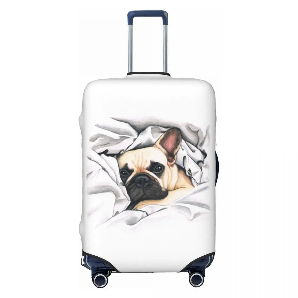 

Custom Cute Dog French Bulldog Luggage Cover Cute Animal Pet Puppy Suitcase Protector Covers Suit For 18-32 inch