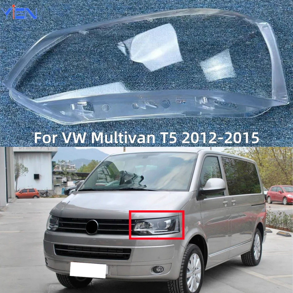 

Прозрачная крышка для фар Volkswagen VW Multivan T5 2012 2013 2014 2015, абажур, налобный фонарь из оргстекла