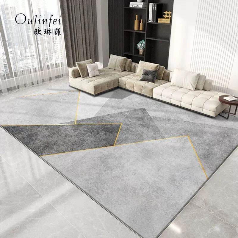 Vikama Modern Simple Living Room Rug Washable Non-Slip Sofa…