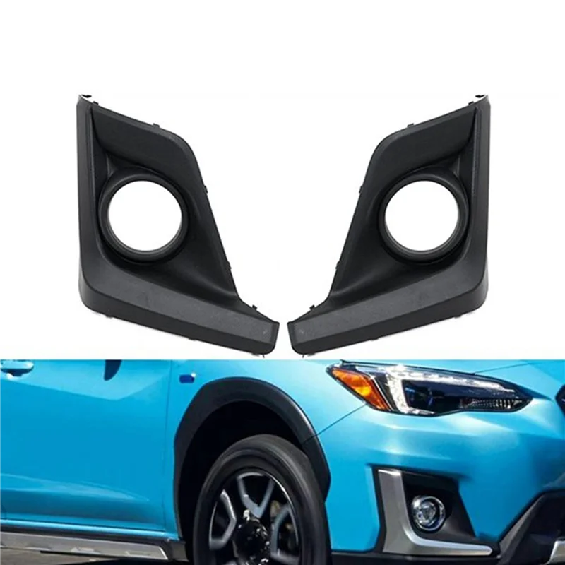 

4X Car Front Bumper Fog Light Cover 57731FL092 57731FL082 For Subaru XV Crosstrek 2018-2020 Fog Lamp Bezel Trim Frame
