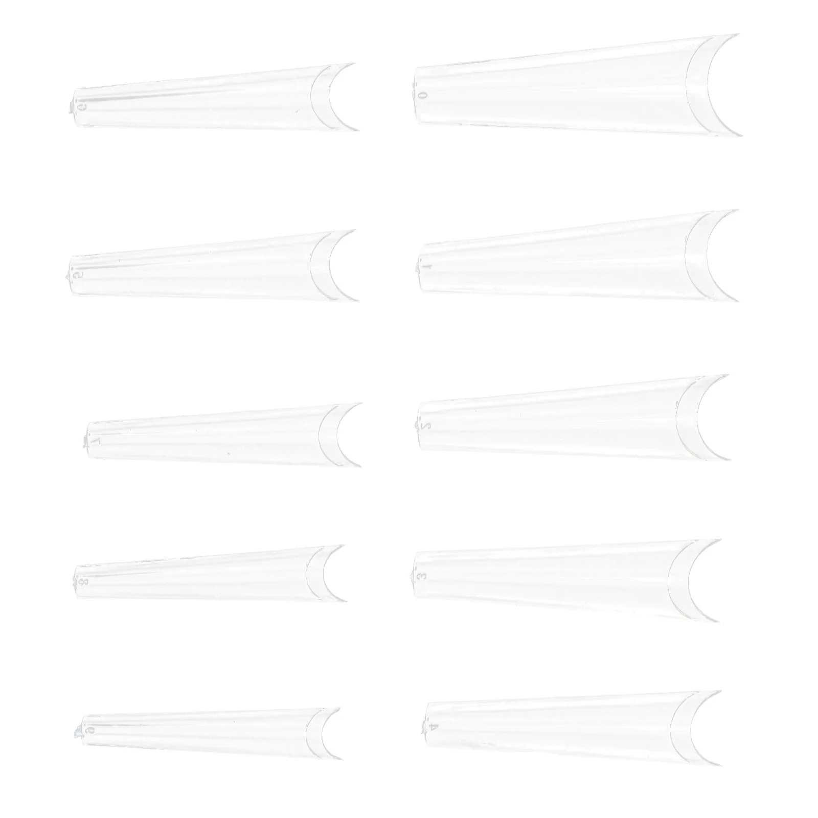 500 stuks kunstnageltips valse vingernagels ABS plastic doodskistvorm covers trimverf toepassing salon bruiloftsfeest