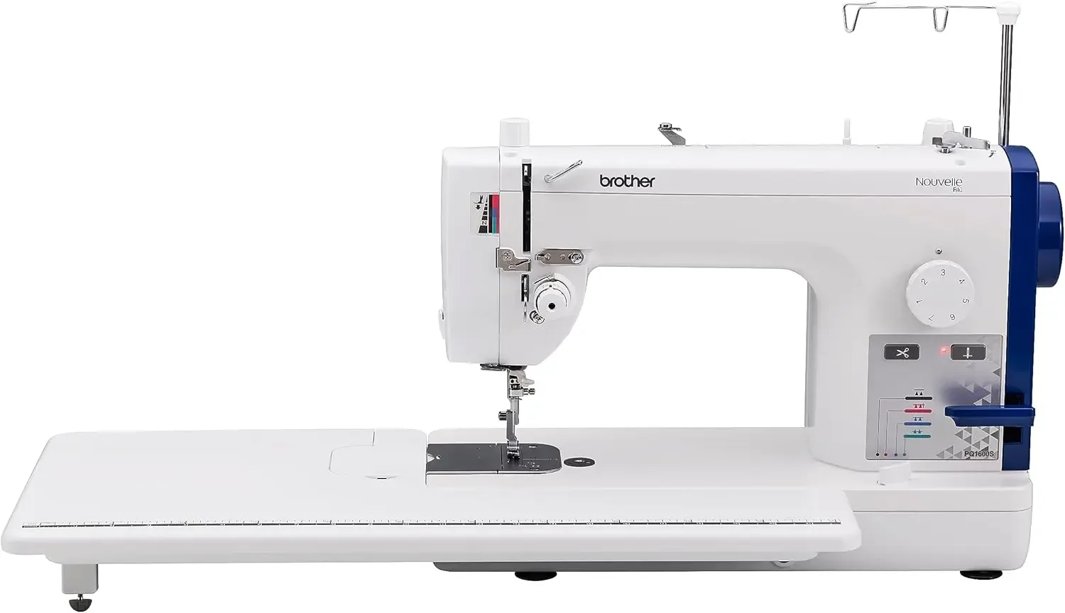 

Высокоскоростная швейная машина Brother PQ1600S для прямого шва и квилтинга, белая, для домашнего использования