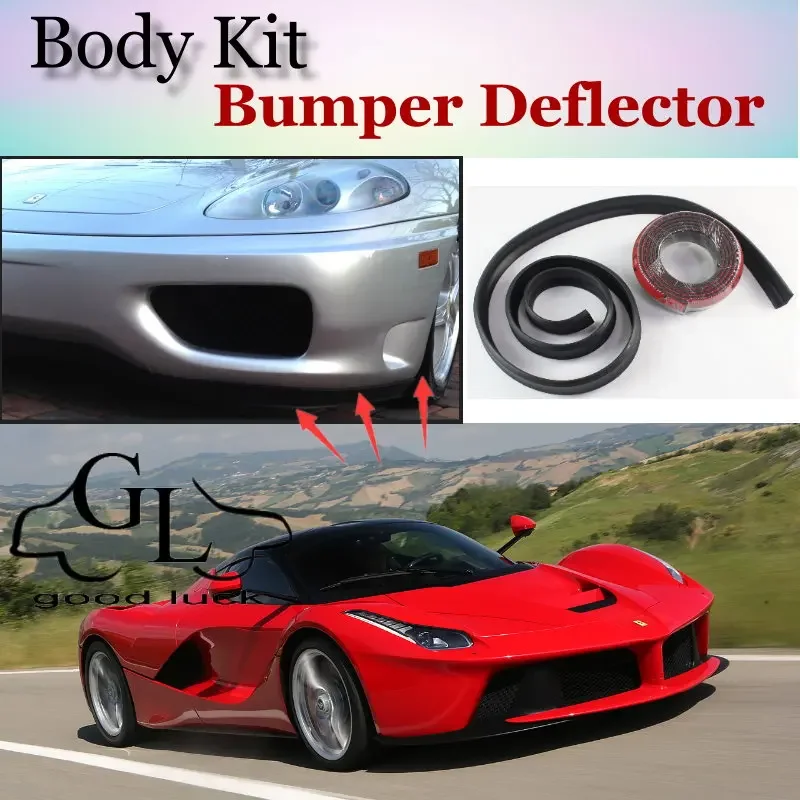 Bumper Lip Deflector Lips For Ferrari LaFerrari Front Spoiler Skirt For TopGear Friends Tuning Car View  Body Kit  Strip