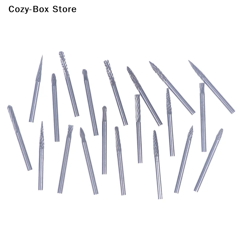 [ZY]Tungsten Carbide Rotary File Hard Alloy Rotary Bur Drill Bit 3mm Shank Engraving Cutter Grinding Head For Metal And Plastic