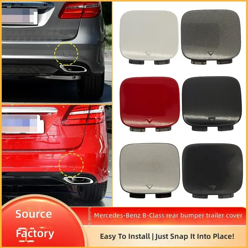 For Mercedes Benz B Class W246 Rear Tow Hook Cover Trailer Hitch Cap 2468852100 Sport Bar Pull Cover
