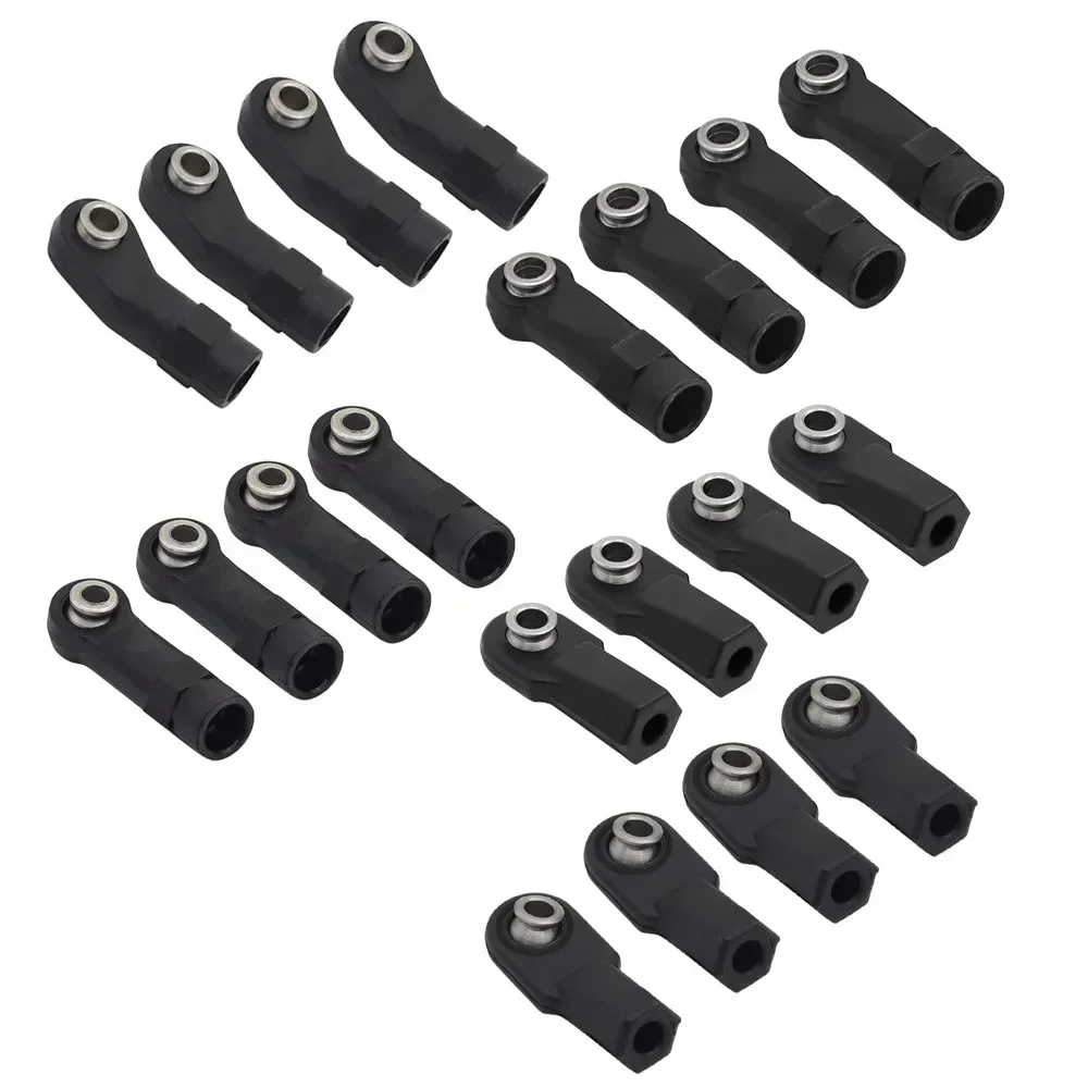 10pcs Plastic M4 Rod End Link Linkage Balls Joint Head For 1/10 Rc Car Crawler Axial Scx10 Ii 90046/47 Trxs Trx4 Trx6