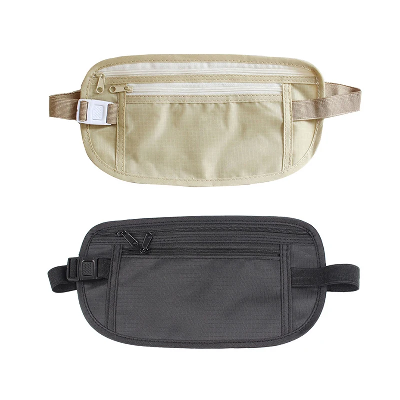 New Invisible Travel Waist Packs Pouch Passport Money Belt Bag Hidden Security Wallet Travel Bag Chest Pack Money Waist Bag