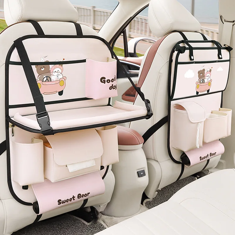 

Car folding dinner plate, small table board, car seat back storage bag, car seat back storage rack, rear seat storage bag