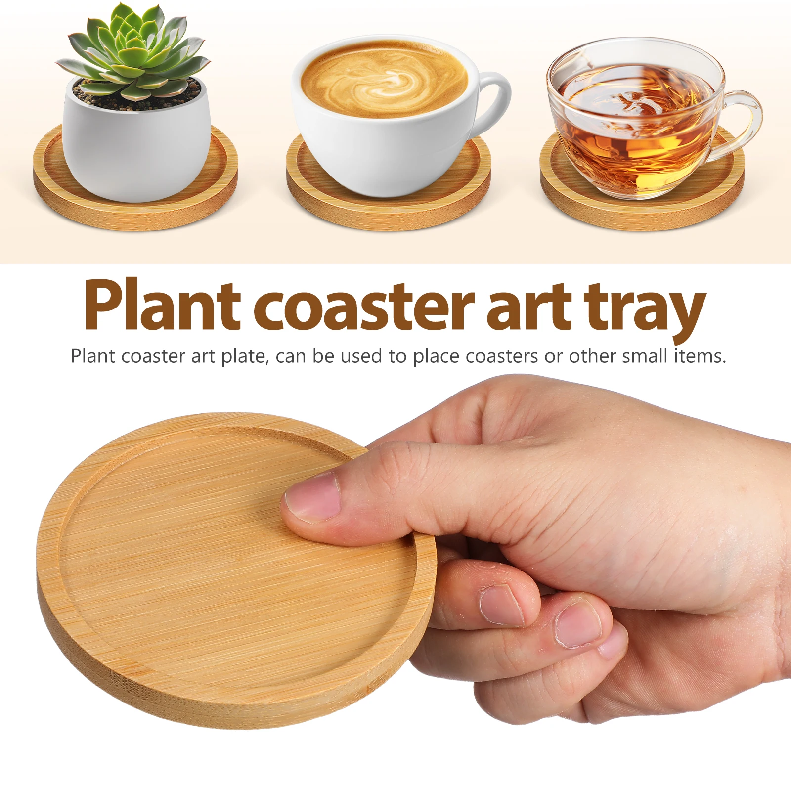 

6Pcs Mosaic Coasters DIY Set Creative Craft Decoration Thick Round Cup Mats Hot Pads for Table Protection Trivets hot plate mat