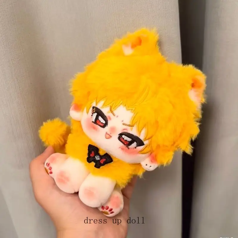 

Anime Role Dio Brando Cute Ear Tail Body Plush Doll Figures Dolls 15CM Bag Charm Pendant Keychain Toy Figures Plushie Xmas Gift