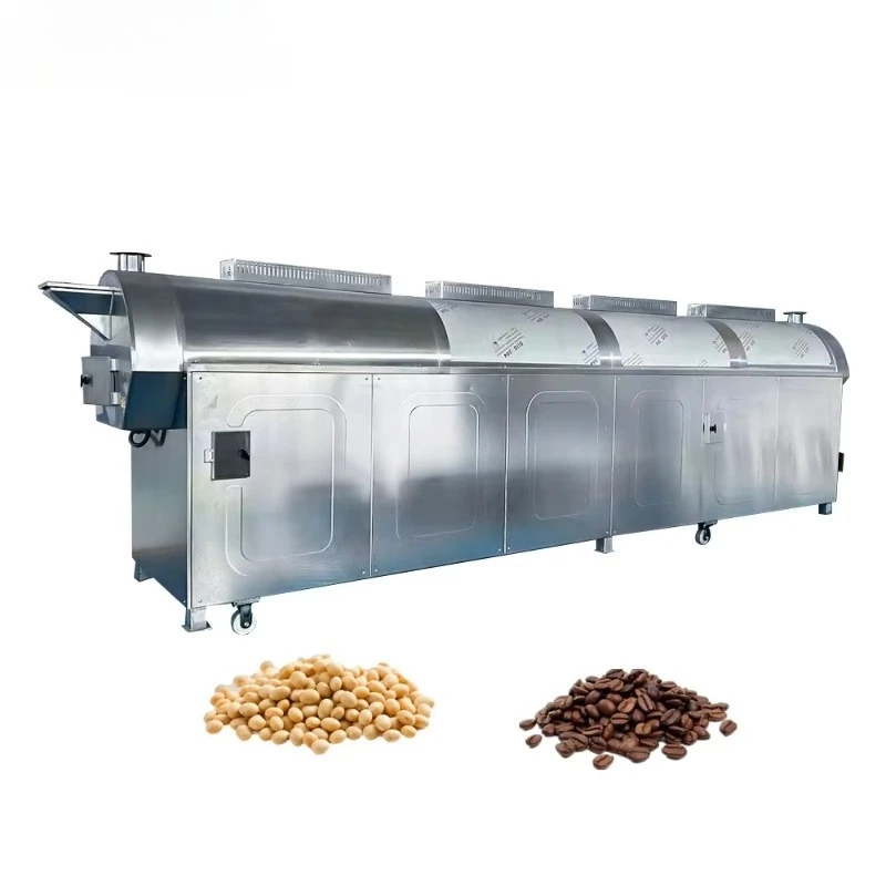 Customize Commercial Cashew Cereal Roasting Machine Peanut Sunflower Seed Roasting Machine Automatic Nuts Processing Equipment