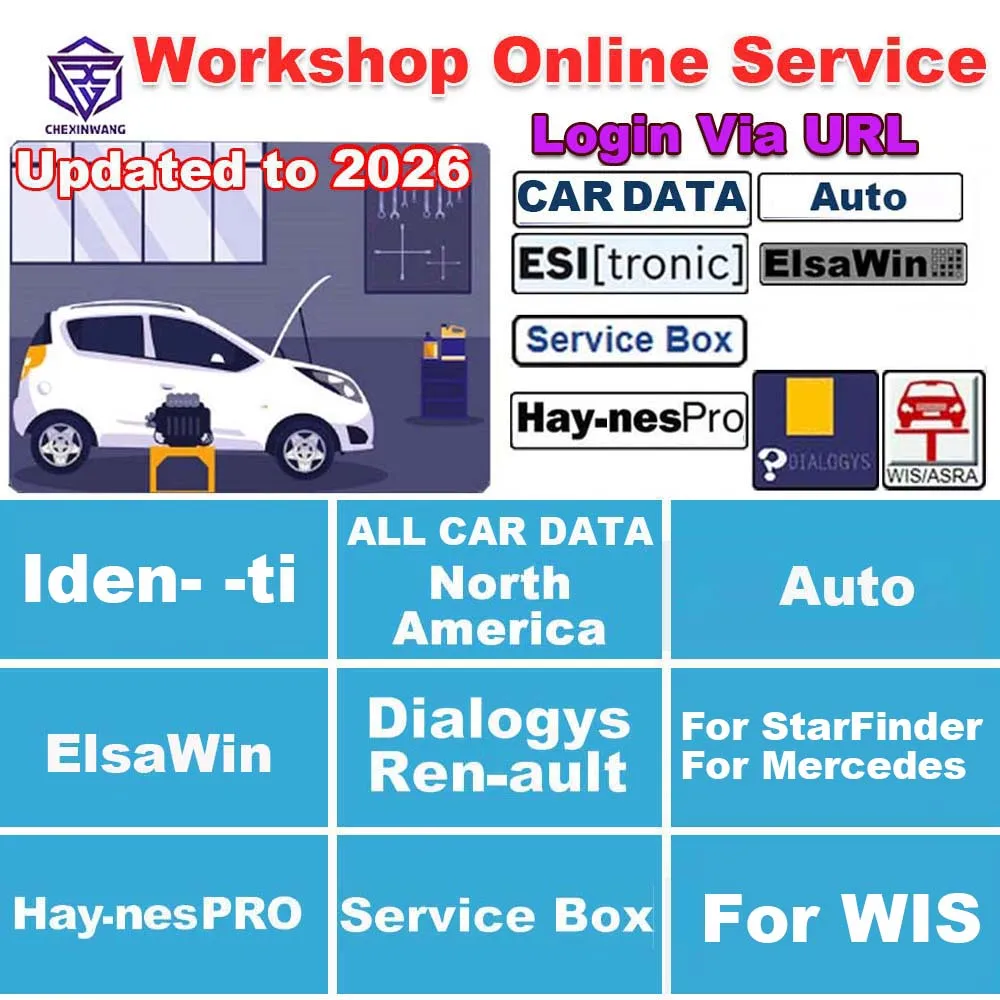 Online Account Workshop Software For Auto Car Data Hay-nes PRO WIS Service Box Repair Software Continuously Updated to Newest