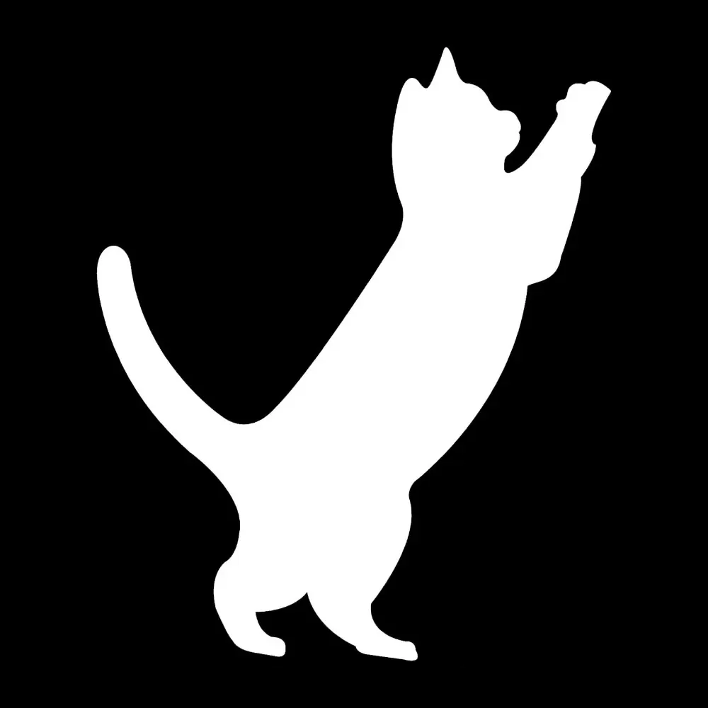 Cute Cat FunnyCar Stickers Classic Animal Window Decoration Accessories Waterproof and Sunscreen Vinyl Decal,11cm*13CM