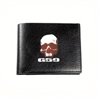 Wallet Skull 659 Graphic Print Stylish Wallet for Men Business Casual Elegant Simple Practical Quality Christmas Gift Premium Lu