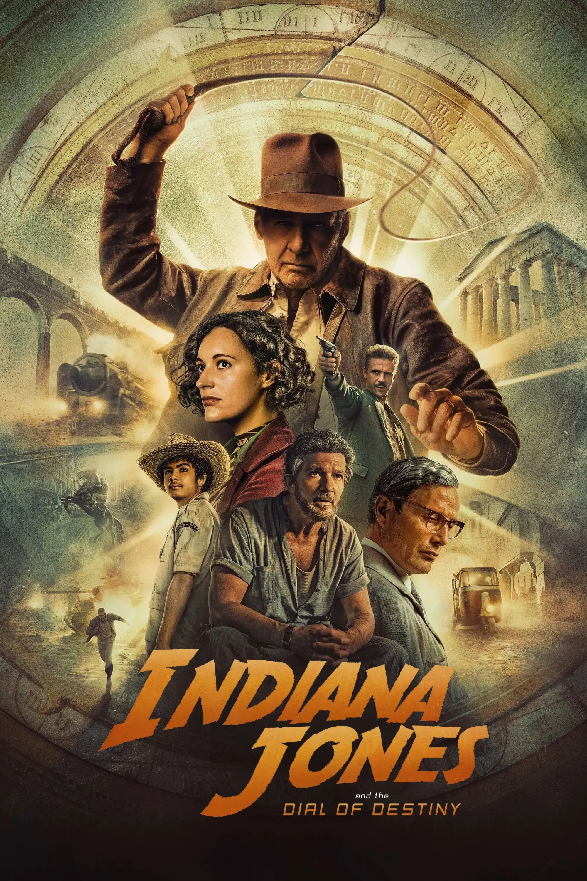 Indiana Jones and the Dial Of Destiny Movie Print Art Canvas Poster, Living Room Decor, Home Wall Picture