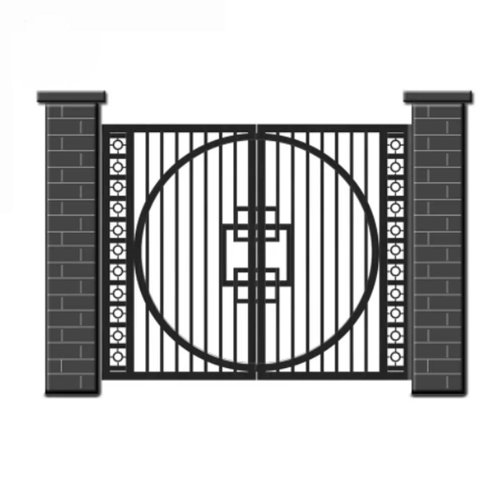 بريما بوابة الحديد المطاوع فيلا فناء بوابة الحديد المطاوع سوينغ باب مزدوج بوابات الحديد المطاوع #1