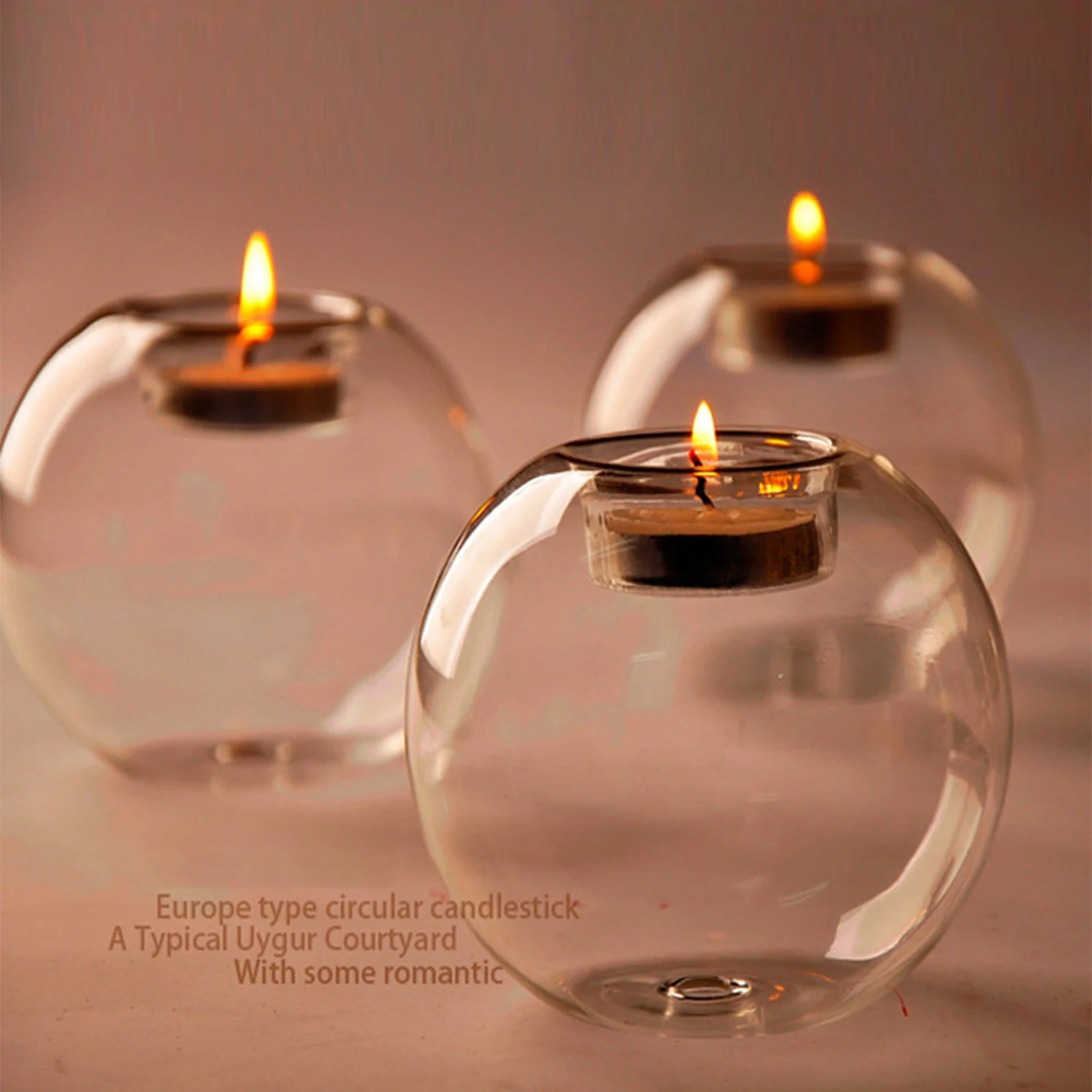 

10 Pieces Clear Glass Tea Light Candle Holders Diameter 8cm for DIY Crafting Round Votive Candle Holder Wedding Decoration