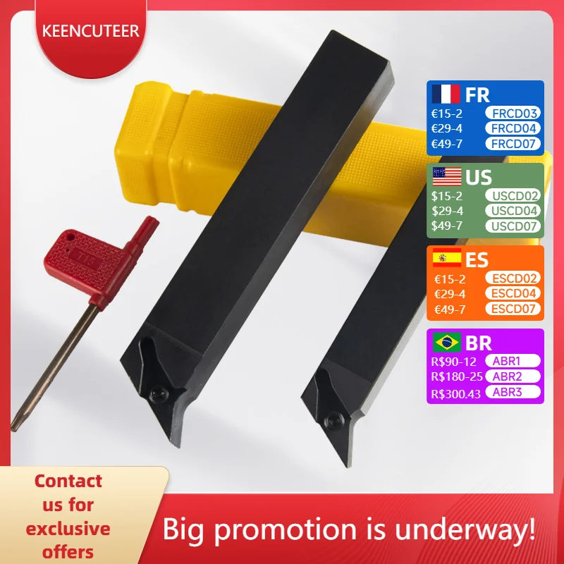

SVQCR1616H11 SVQCR1616H16 SVQCR2020K16 SVQCR2525M16 External Turning Tool SVQCR Cutter Bar CNC Lathe Bar Turning Holder