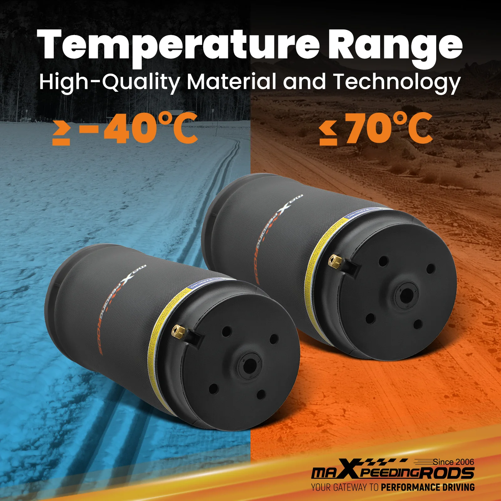 Rear Left + Right Air Suspension Spring Bags For Mercedes W164 GL ML Class