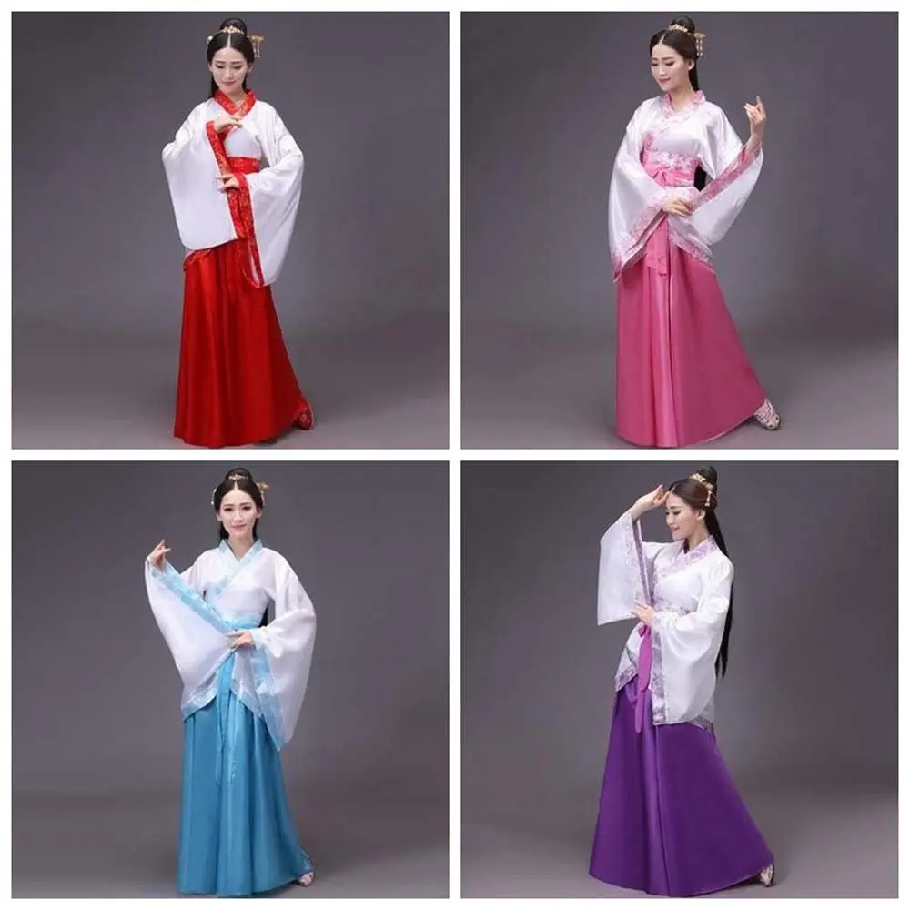 

Chinese Cloth Chinese Hanfu Skirt Oriental Fairy Princess Stage Costumes Chinese Ancient Dress Cosplay Folk Dance