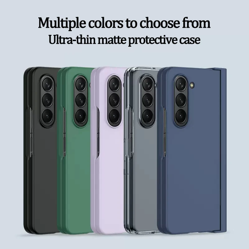 For Samsung Galaxy Z Fold 5 Fold5 Phone Case Ultra-thin Frosted Protective Cover Anti-fall FOLD5 All-inclusive Matte Fold Case