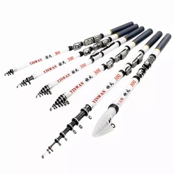 JOSBY MiniSea Fishing Rod Spinning Feeder Carbon Fiber Telescopic 3M 2.7M 2.4M 2.1M 1.8M 1.5M Green/White Portable Reel Seat
