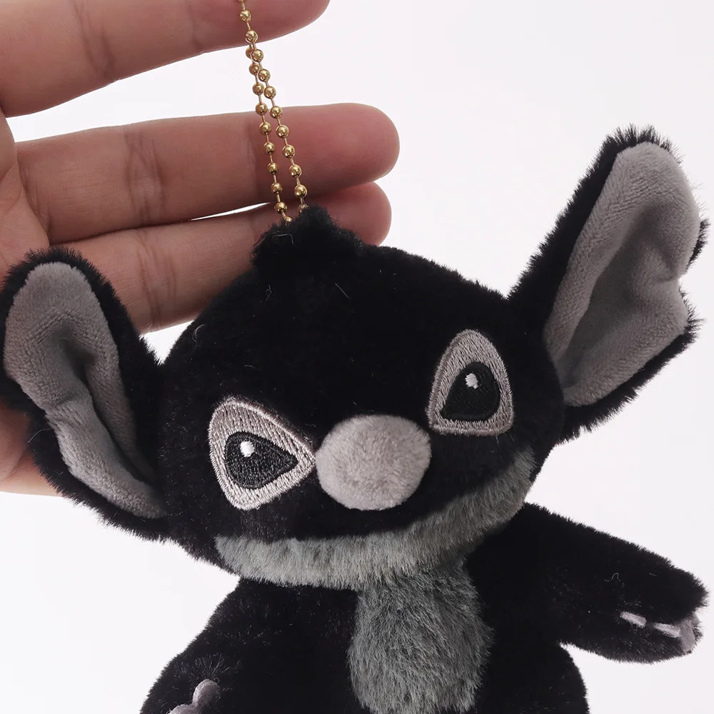 Cartoon zwarte steek hanger knappe donkere steek pluche pop sleutelhanger experimentele pop rugzak accessoires