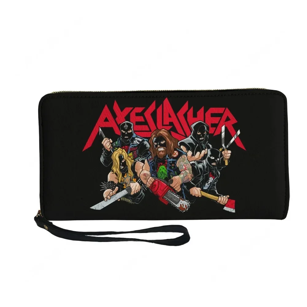 

Кошелек Axeslasher Metal Rock Band на заказ, мужской, женский, для подростков, длинный кошелек на молнии с двойным принтом, портативный кошелек, подарочная сумка