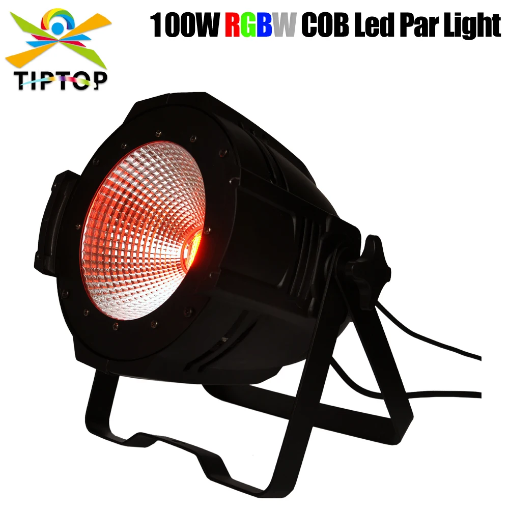 

TIPTOP TP-P55B 100W COB Led Par Light RGBW 4IN1 Color Barndoor Optional Casting Aluminum Case CE ROHS 60 Degree Lens Angle