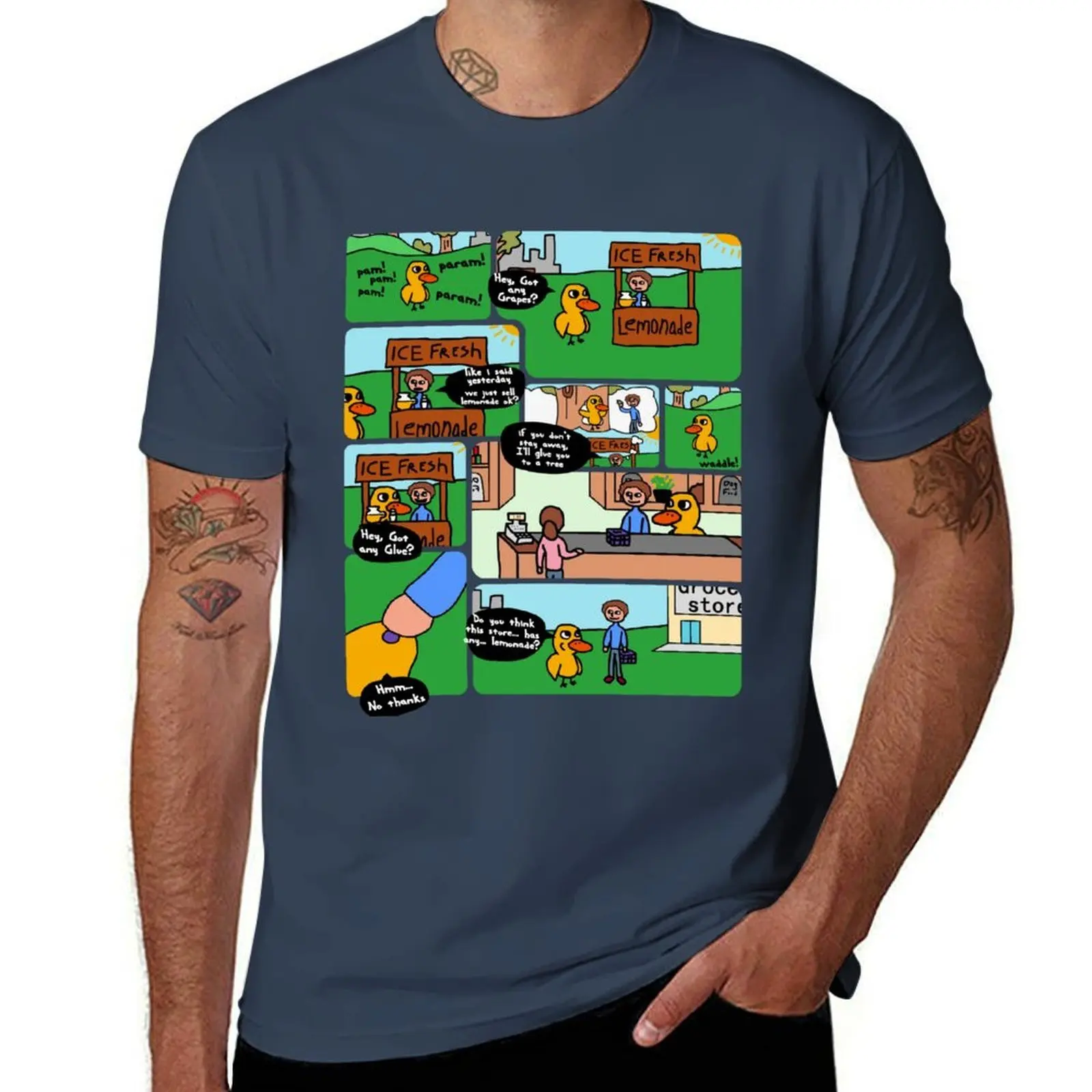 

Got Any Grapes - The Duck Song T-Shirt Stylish Graphic Short Sleeve Top