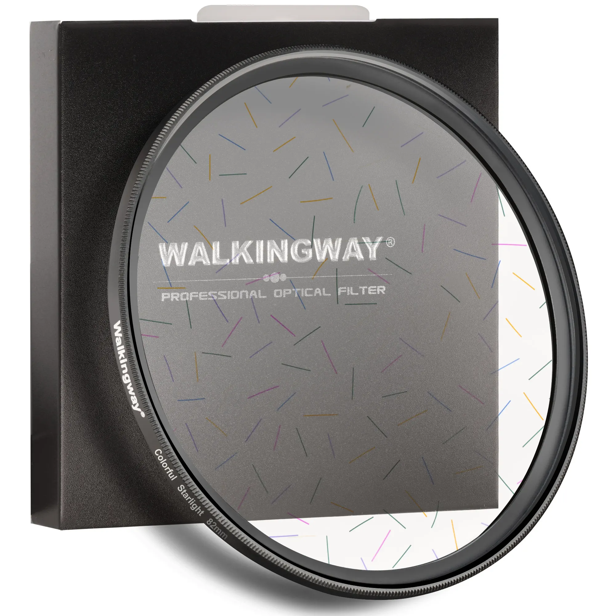 Walkingway Streak Flare lens Filter Colorful Starlight Cinematic 49 52 55 58 62 67 72 77 82MM Camera Filter for Camera