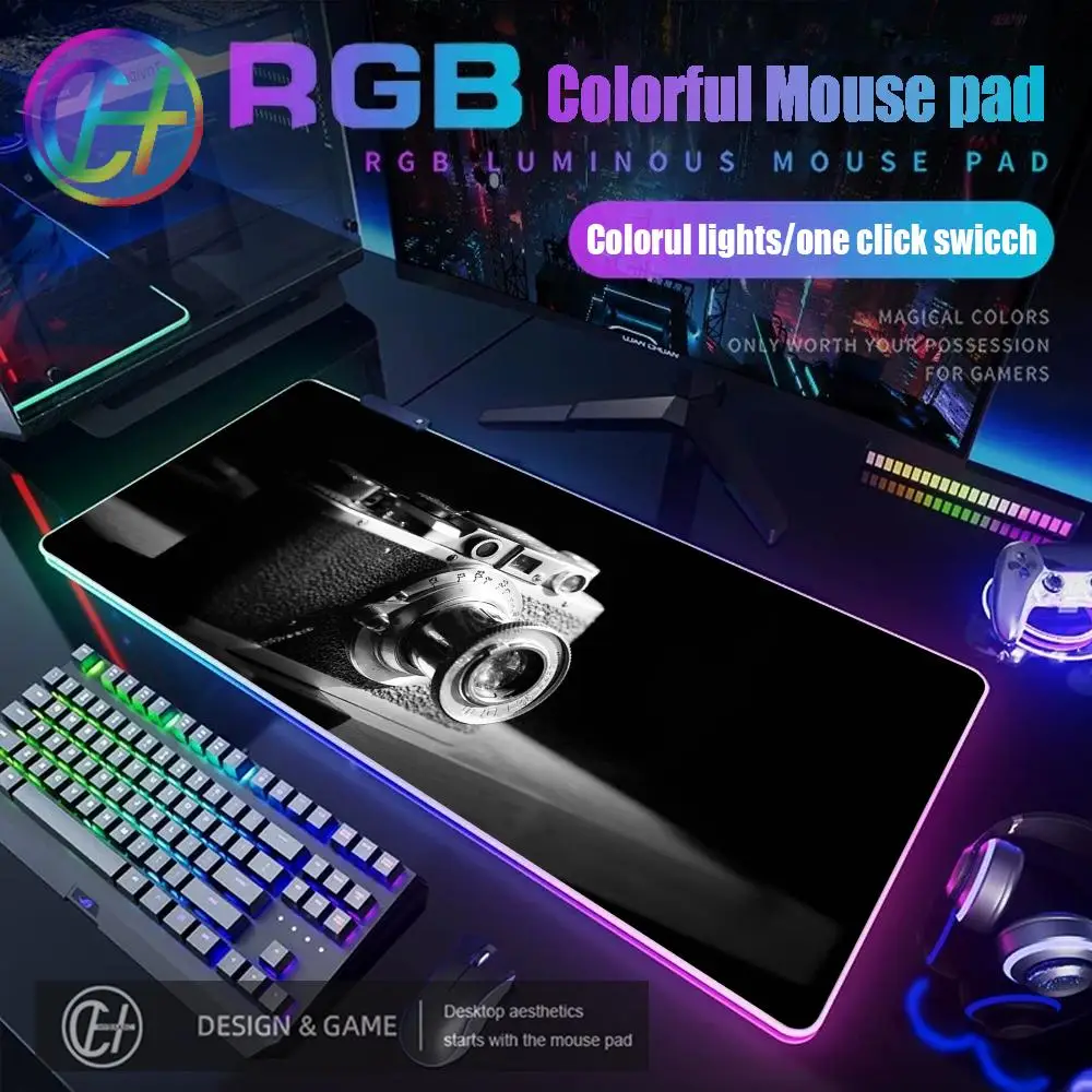 

HYBXAXC 120X60CM Коврик для мыши RGB Игровой коврик для мыши Настольный коврик HD Gamer Большой светодиодный светильник XXL Классический винтажный коврик для мыши с камерой