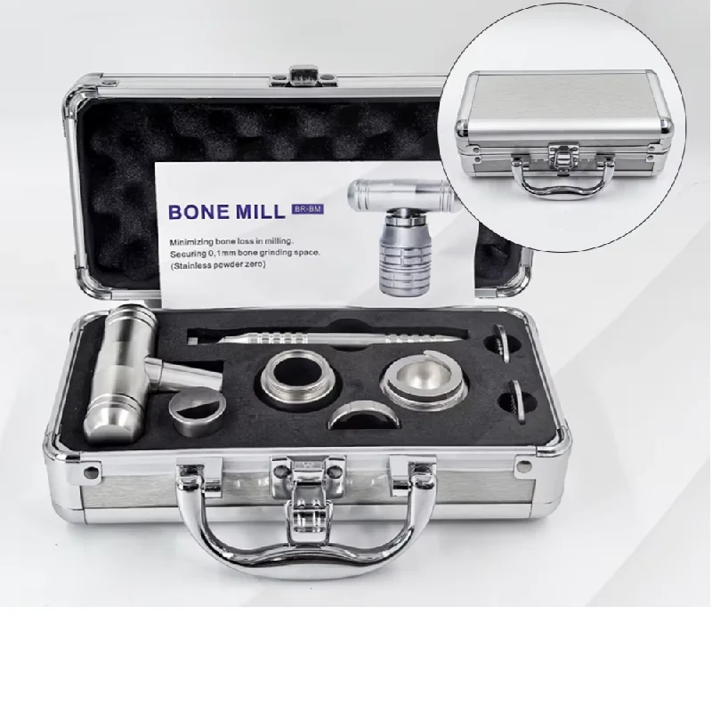 1Set Dental Bone Crusher Mill Grinder Bone Graft Implant Augmentation Dentistry Instrument New for Dentist Clinic