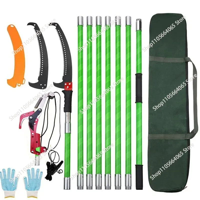 High Branch Saw, 8 Sections, 8 Meters, 26 Feet, Manual Branch Trimmer, Garden Tools, Expansion Combination Pole