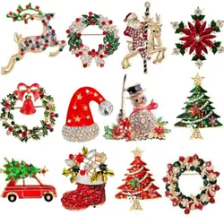 Fashionable Christmas Wreath Decoration Corsage ,31 Styles To Choose From Versatile Brooch, ,ideal Choice for Gifts