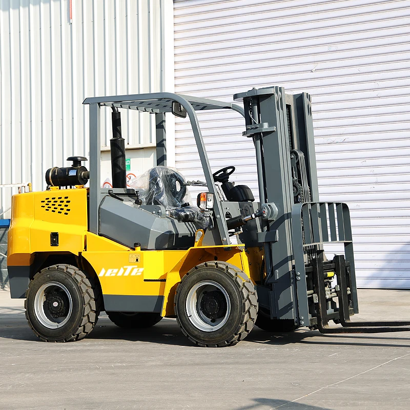 Diesel Forklift 5 Ton 3 Ton 7 Ton 4 Wheel Drive Reliable Engine Lifting Up 3m-7m Heavy Duty Outdoor Forklift customized