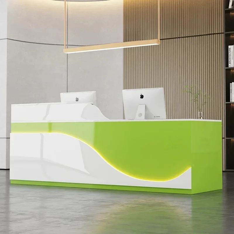Reception Design Salon Shop Service Office Furniture Companies Table Atelier Promotional Recepcion Salon De Belleza Desk Clothes