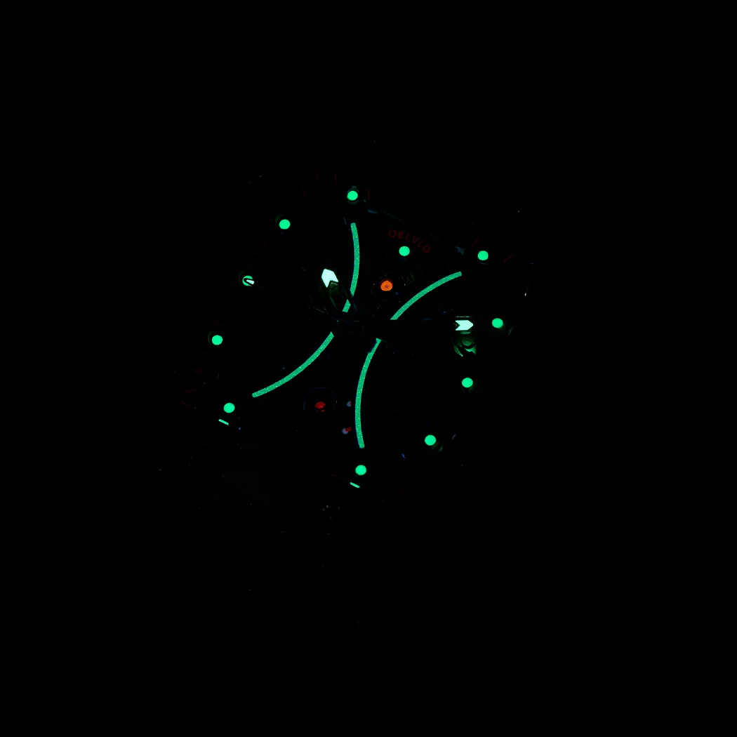 OBLVLO Top Brand Automatic Mechanical Watch For Men Fashion Skeleton Luminous Wine Barrel Carbon Fiber Case Rubber Strap EM-S