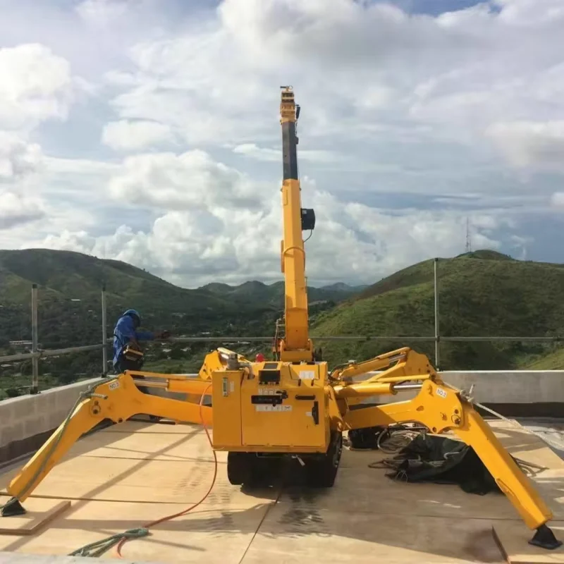 YG Crawling Spider Crane Diesel Engine Electric Movable Small Spider Crane Mini Hydraulic Floor Crane with Lift Mould 3 2 1 ton