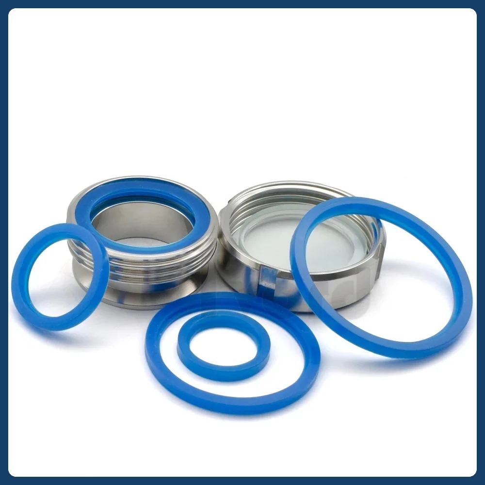 Sanitary Grade SMS Union Thread Blue Silicone Gasket Ring Washer 19/25/32/38/51/63/76/89/102mm
