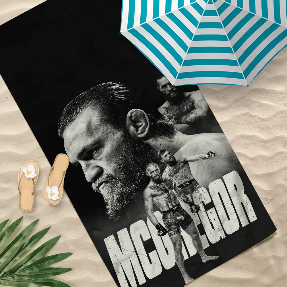 Champion Boxer C-Conor Mcgregor U-UFC Handtuch, weiches Pool-Geschenk für Reisen, Fitnessstudio, Dusche, Camping, schnell trocknend, Sport, großes Strandtuch