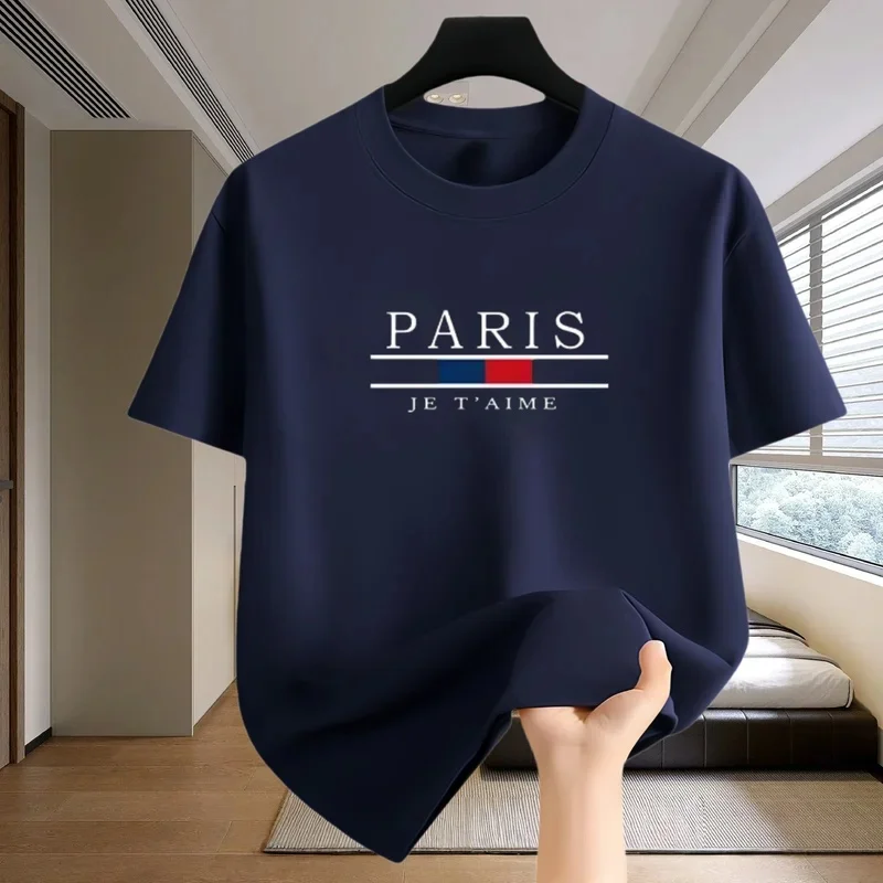Summer Men's Casual T-Shirt with Loose V-Neck and Short Sleeves for Outdoor Sports and Jogging. 2026 Quick-Drying Mesh T-Shirt