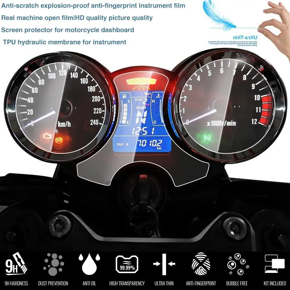 Motorcycle Cluster Scratch Protection Film Screen Protector Instrument Dashboard For Kawasaki Z 900 RS Z900RS 2019 2018