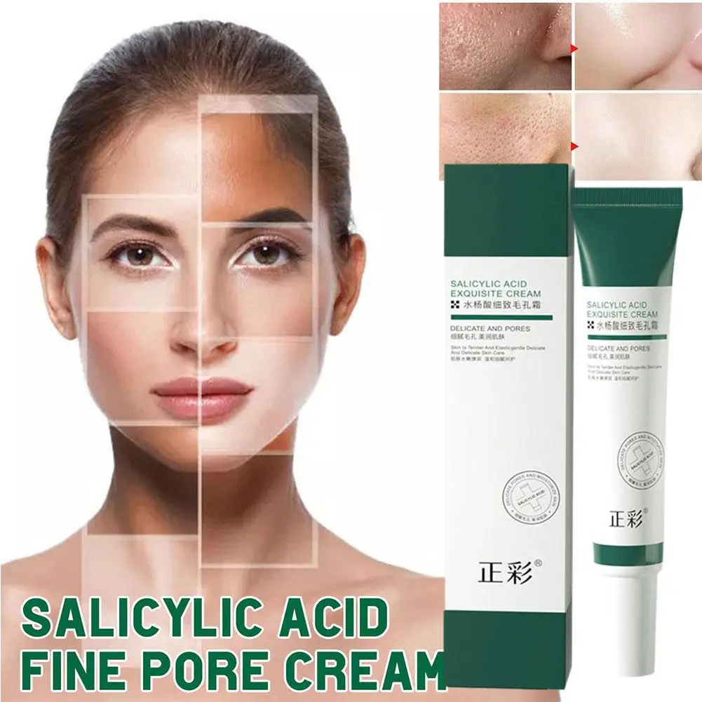 20g Salicylic Acid Cream Improve Treatment Pimple Anti-Acne Shrink Pores Oil Control Moisturizing Smooth Skin Gel For Oily Skin