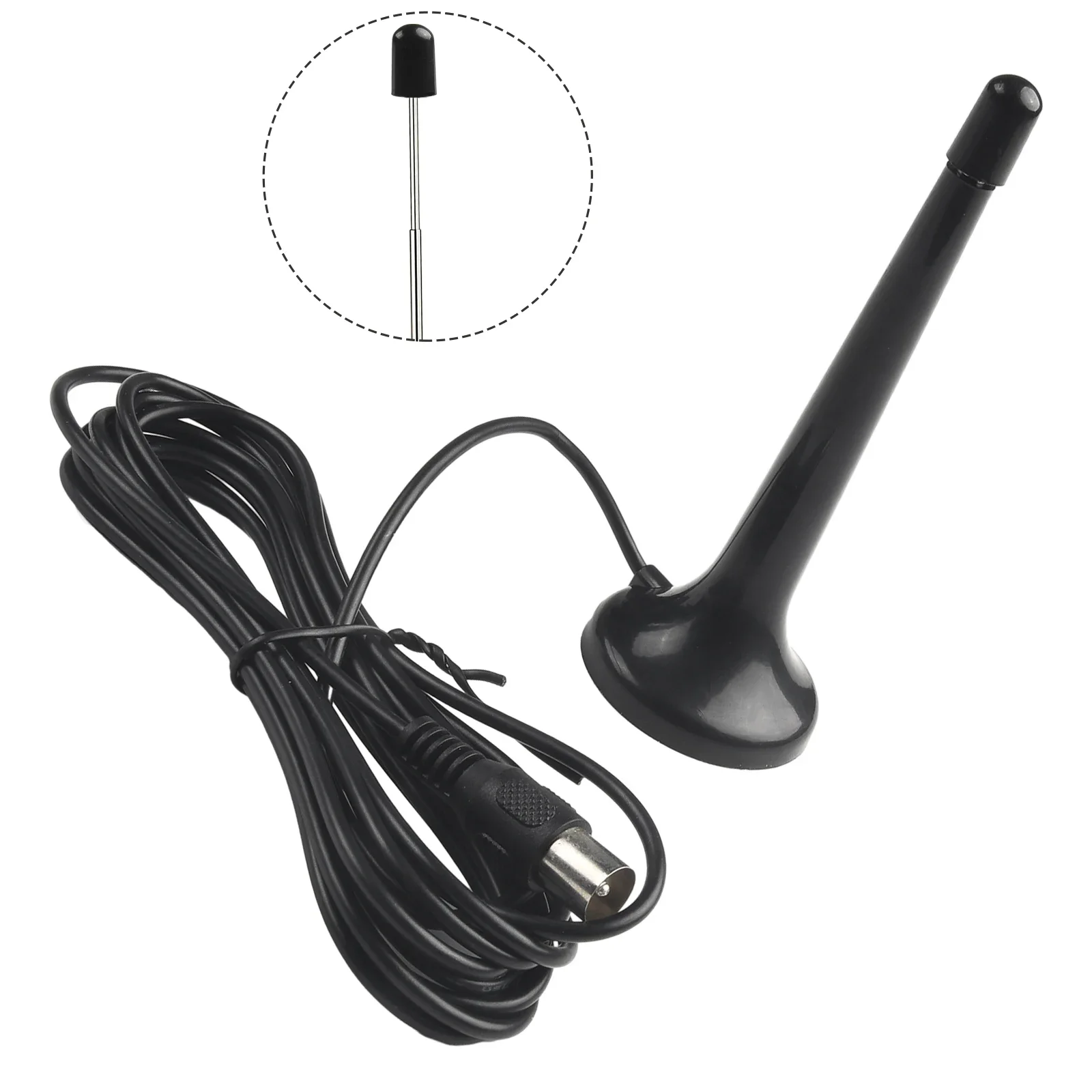 

1pc DAB Radio Antenna For Tuner Stereo Audio Amplifier Hifi System Indoor FM Radio Antenna Suction Cup Antenna