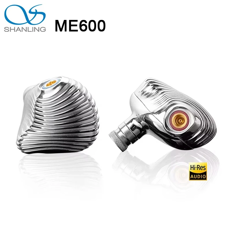 

SHANLING ME600 In-Ear Headphones HIFI 2DD+3BA 5 Hybrid Drivers In-ear Earphones MMCX 3.5mm+4.4mm Plug Hi-Res Audio Wired Earbuds