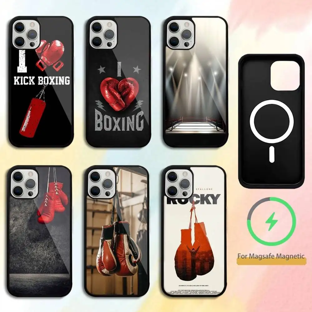 

Cool Boxing Sport Phone Case For iPhone 17,16,15,14,13,Pro,Max,Plus,Magnetic For Magsafe Wireless Charging